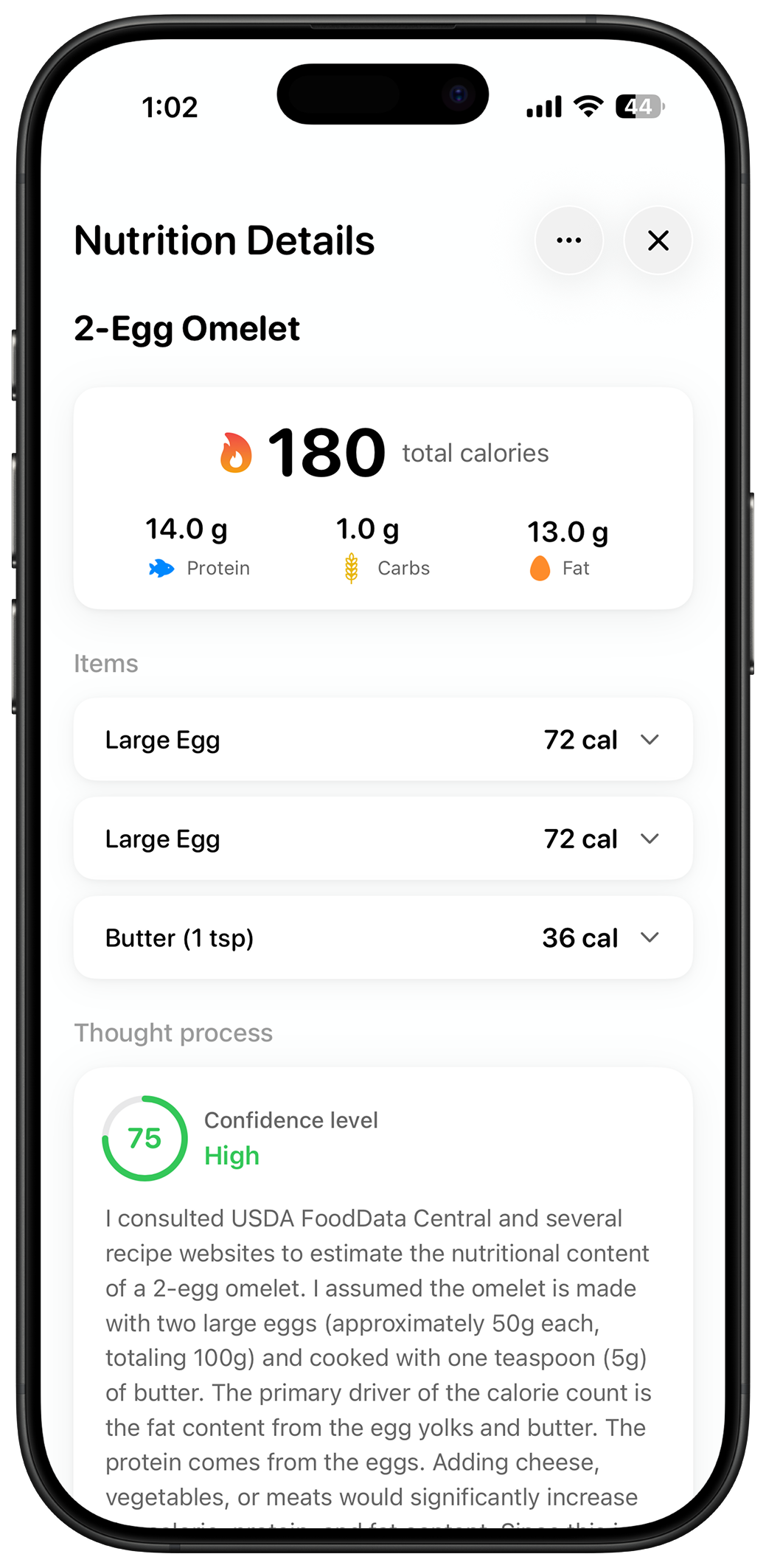 Instant Nutrition Details